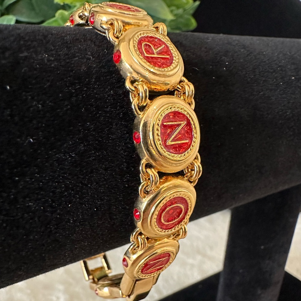 JBK Camrose & Kross ❤️ Red and Gold Wedding Bracelet